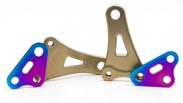 2017-20 Honda CRF450R / CRF450RX Aluminum Engine Hangers and Titanium Brackets