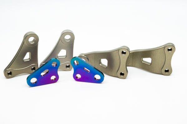 2018-21 Honda CRF250R / CRF250RX Aluminum Engine Hangers and Titanium Front Engine Brackets